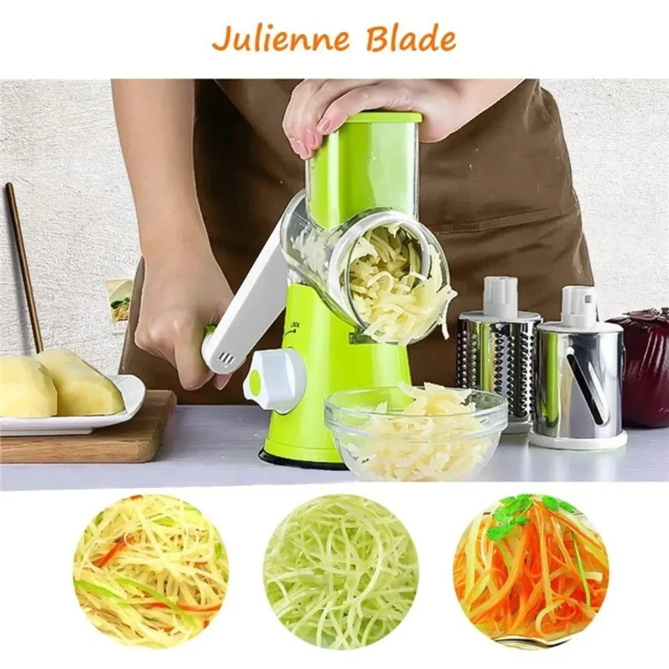 Vegetable Manual Kitchen Chopper, Grater, Slicer 3 in 1