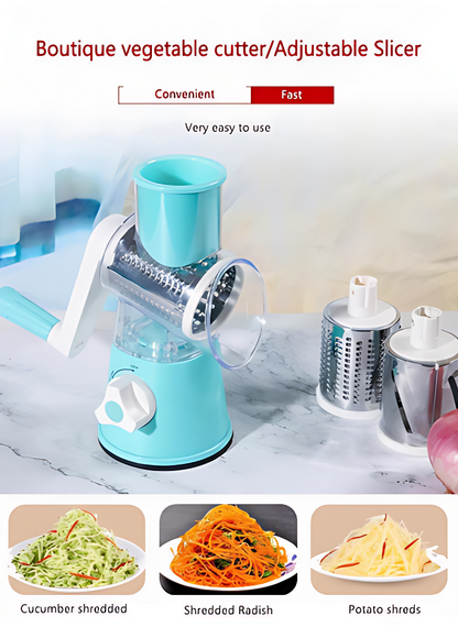 Vegetable Manual Kitchen Chopper, Grater, Slicer 3 in 1